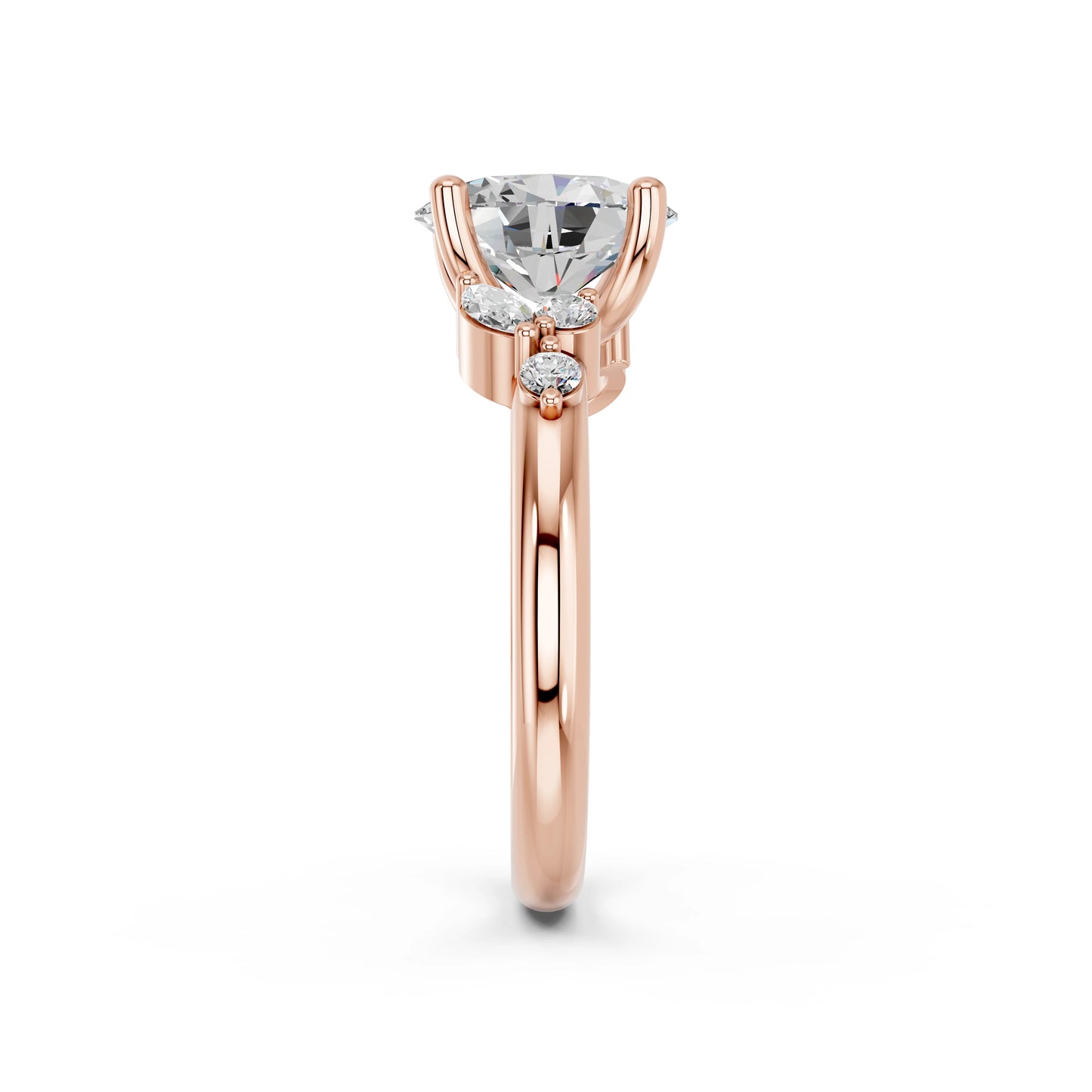 OVAL TRILOGY DIAMOND RING