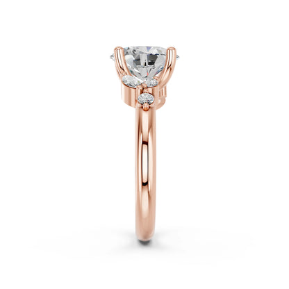 OVAL TRILOGY DIAMOND RING