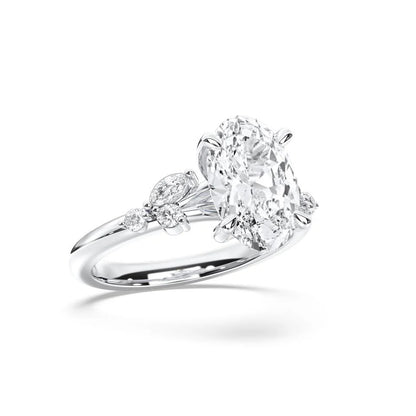 OVAL TRILOGY DIAMOND RING