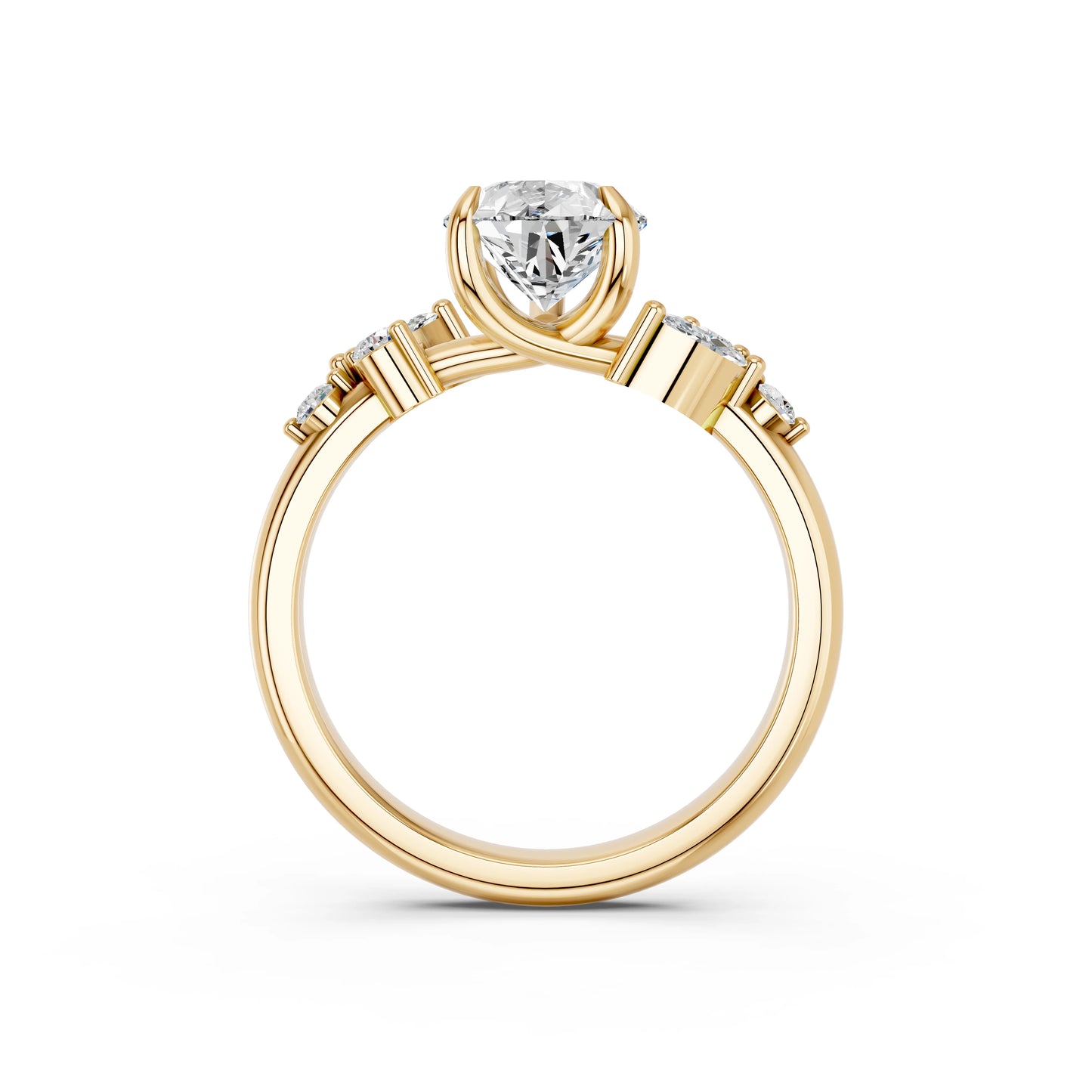PEAR TRILOGY DIAMOND RING