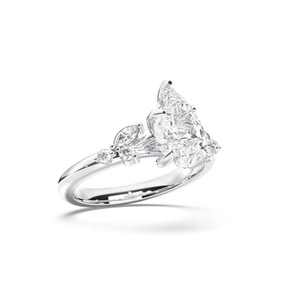 PEAR TRILOGY DIAMOND RING