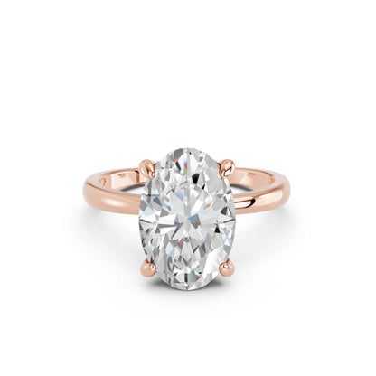 OVAL CLASSIC CATHEDRAL HIDDEN HALO RING