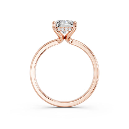 RADIANT CLASSIC CATHEDRAL HIDDEN HALO RING