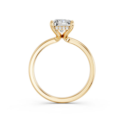 RADIANT CLASSIC CATHEDRAL HIDDEN HALO RING