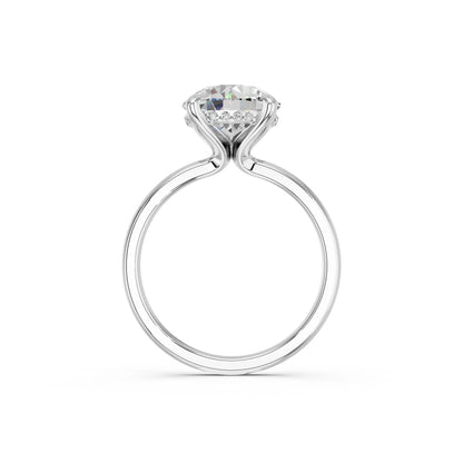 ROUND CLASSIC CATHEDRAL HIDDEN HALO RING