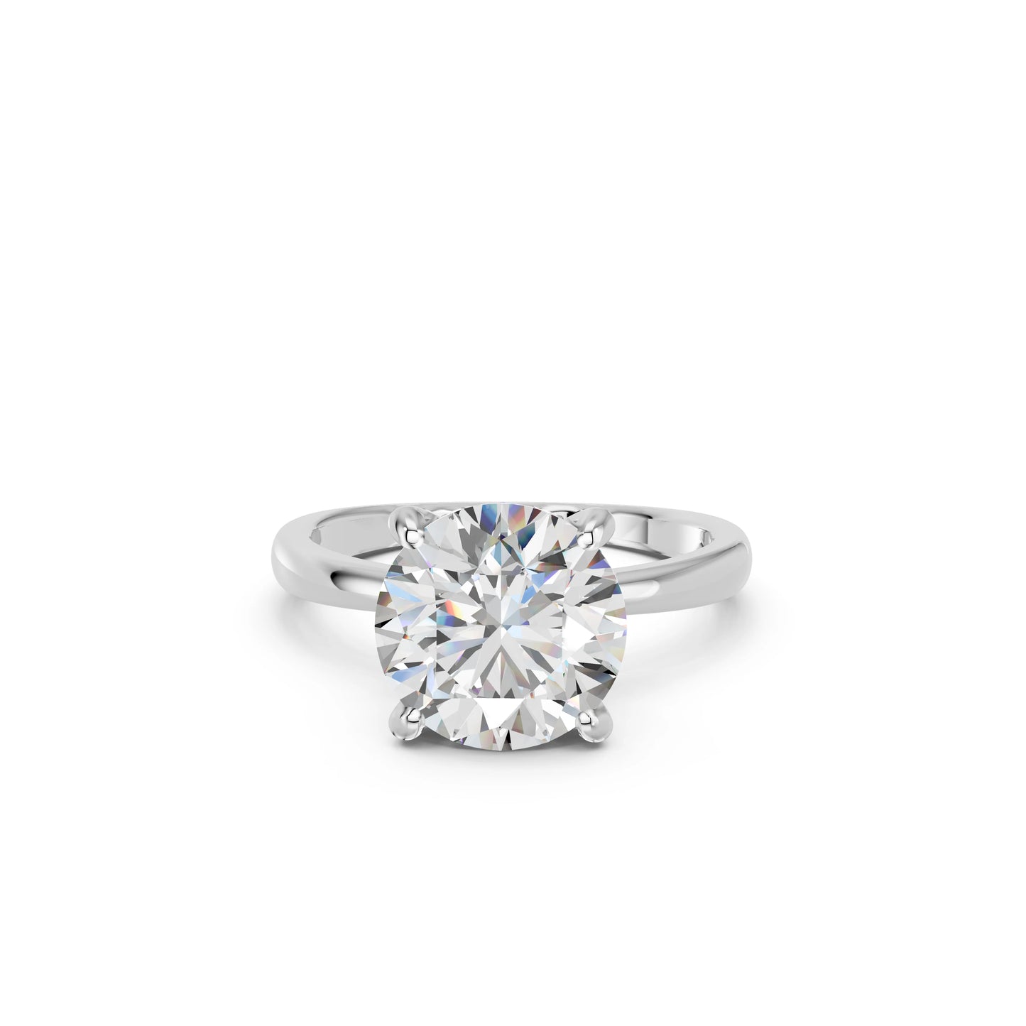 ROUND CLASSIC CATHEDRAL HIDDEN HALO RING