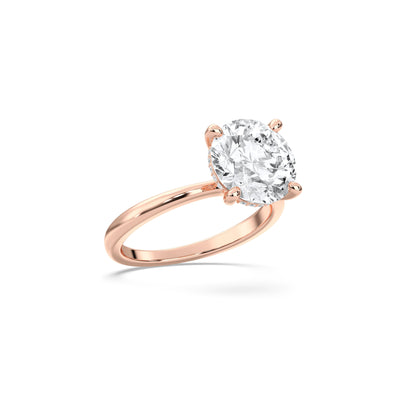 ROUND CLASSIC CATHEDRAL HIDDEN HALO RING