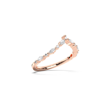 RD/MQ V SHAPE WEDDING BAND