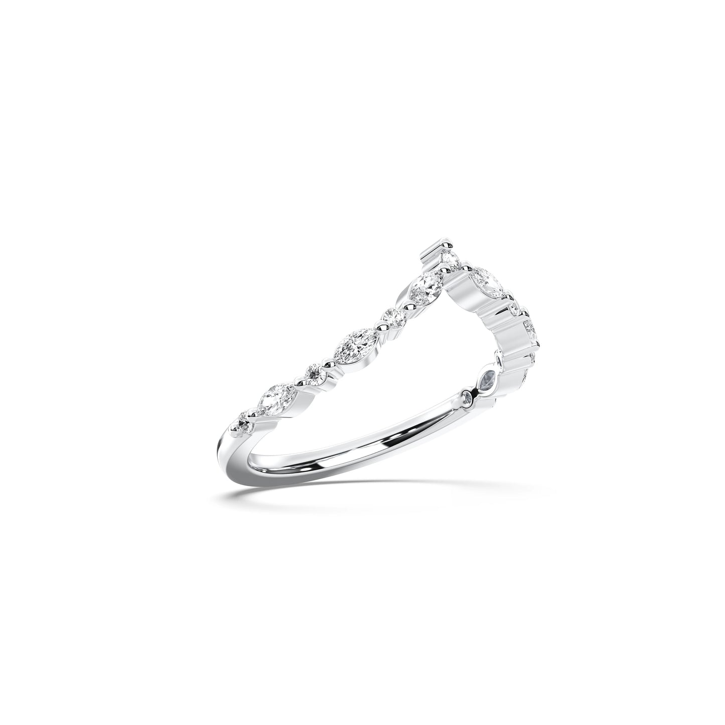 RD/MQ V SHAPE WEDDING BAND