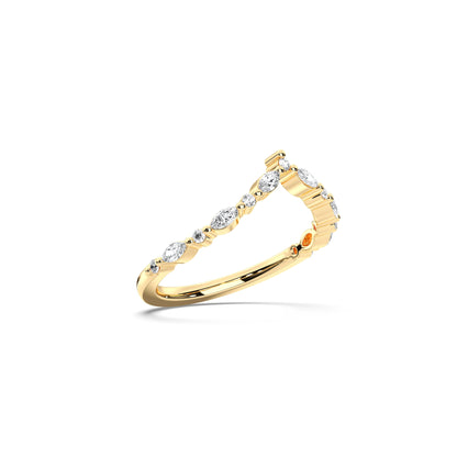 RD/MQ V SHAPE WEDDING BAND