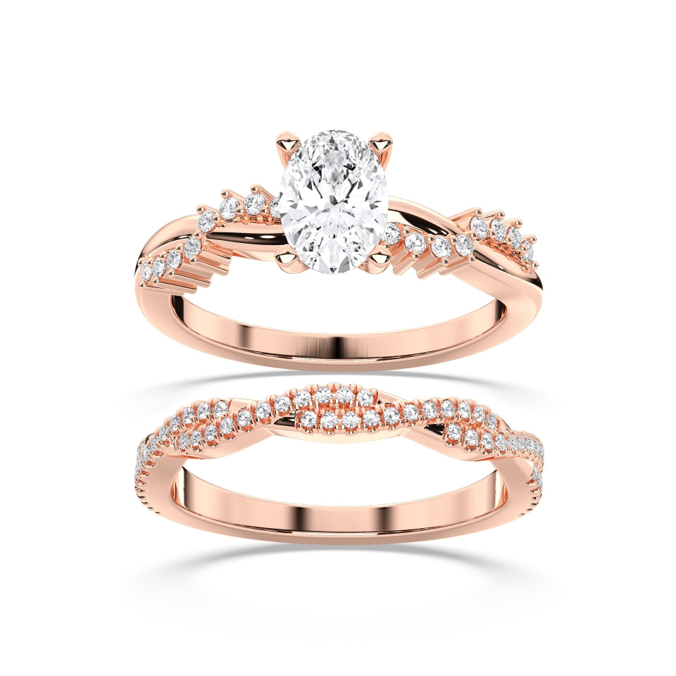 OVAL BRIDAL RING