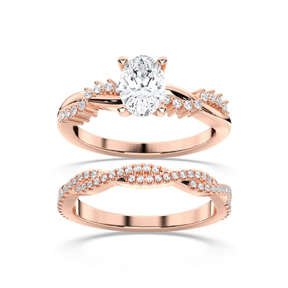 OVAL BRIDAL RING