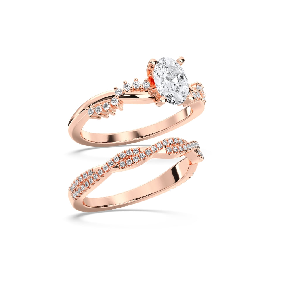OVAL BRIDAL RING