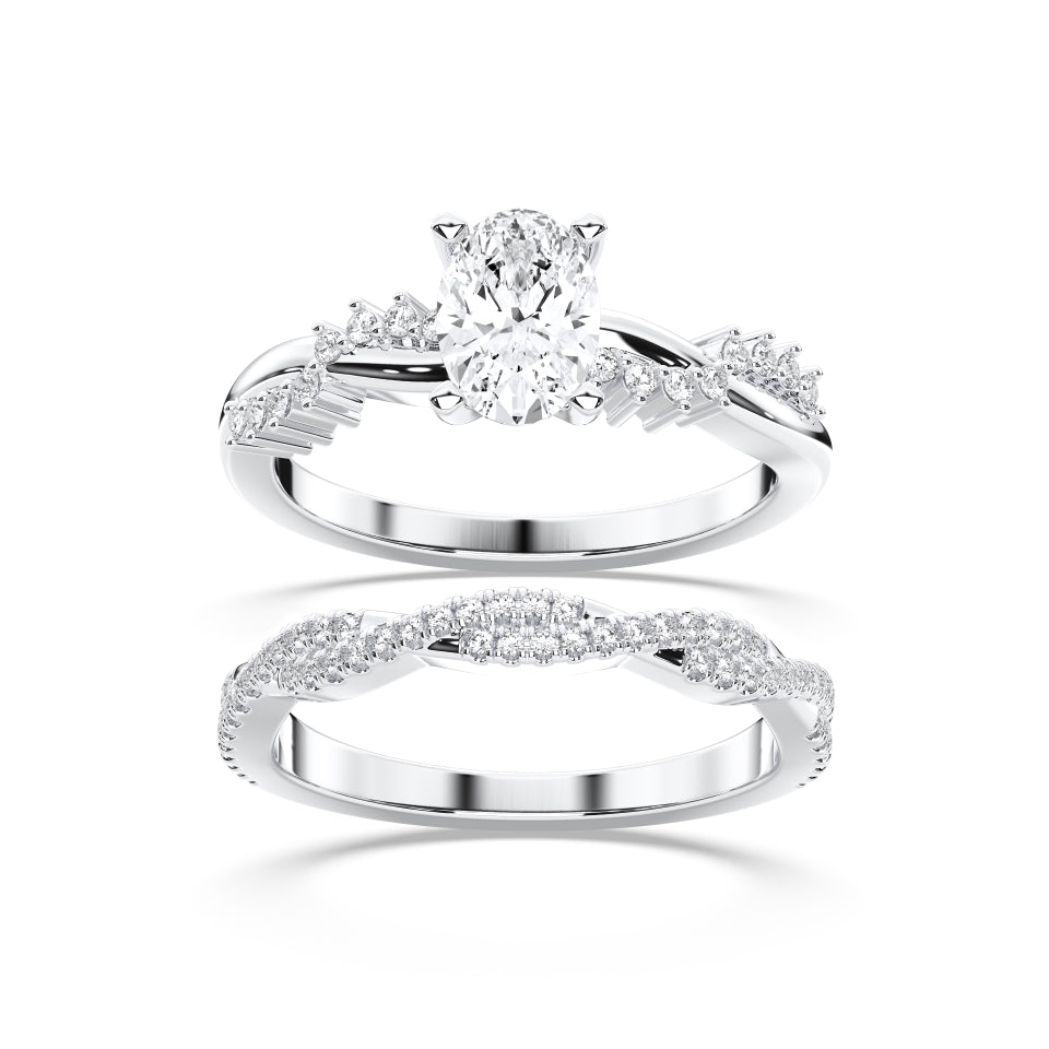 OVAL BRIDAL RING