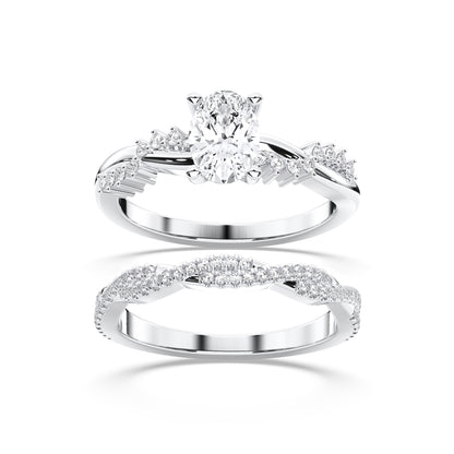 OVAL BRIDAL RING