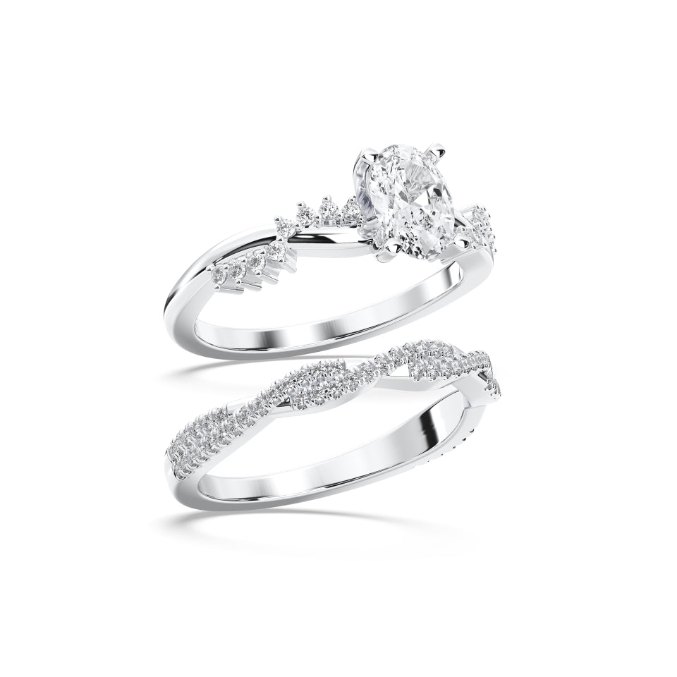 OVAL BRIDAL RING