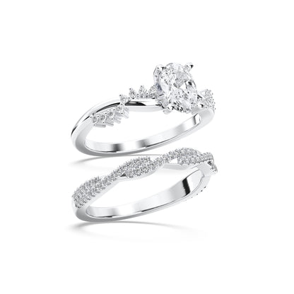OVAL BRIDAL RING