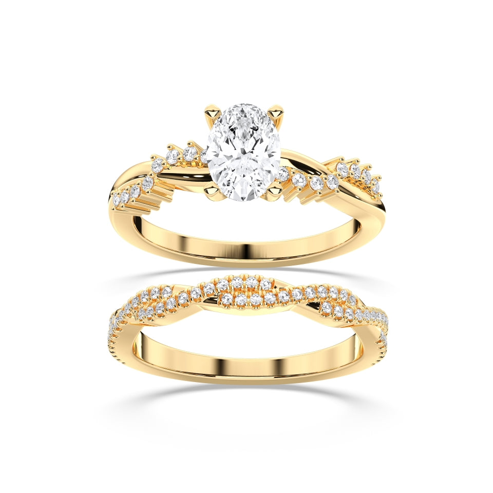 OVAL BRIDAL RING