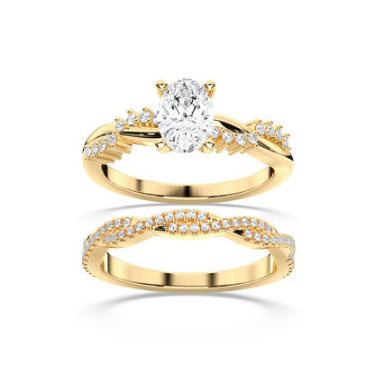 OVAL BRIDAL RING