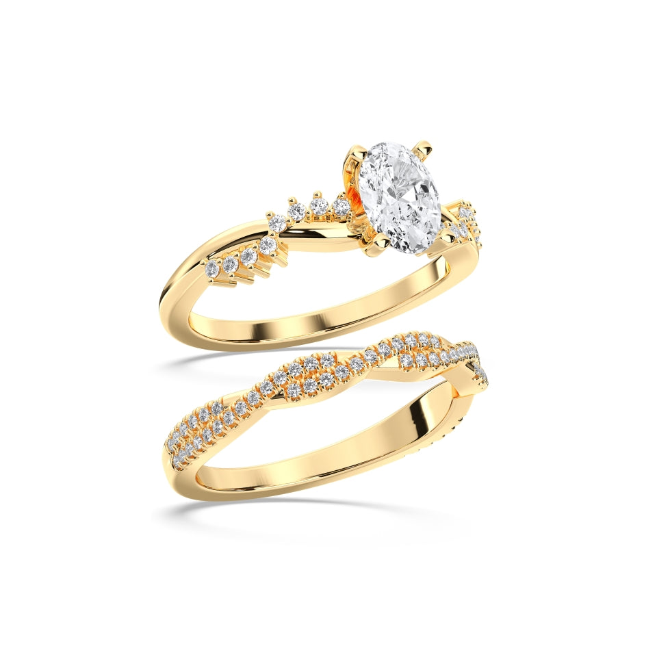 OVAL BRIDAL RING