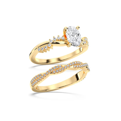 OVAL BRIDAL RING