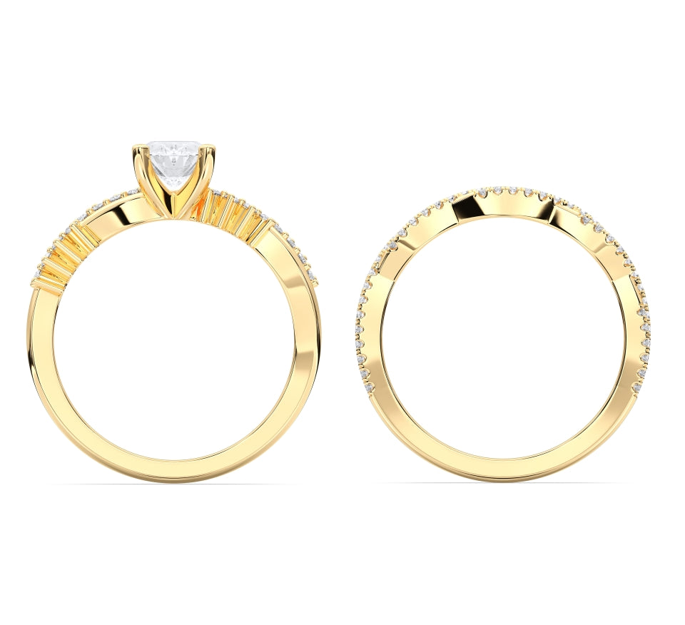 OVAL BRIDAL RING