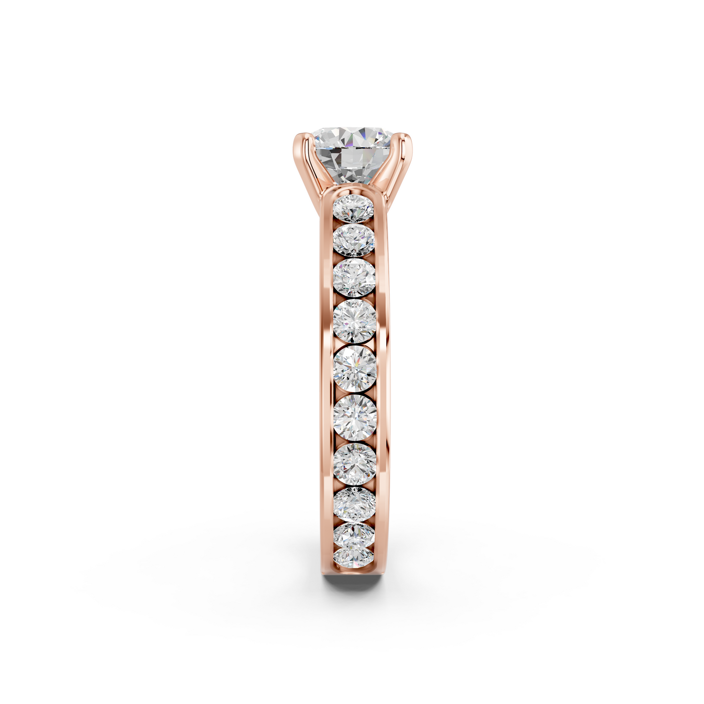 ROUND CHANNEL SET RING