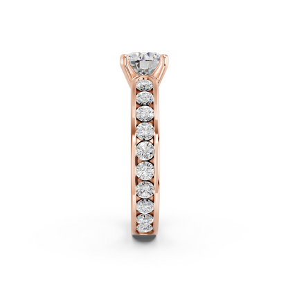 ROUND CHANNEL SET RING