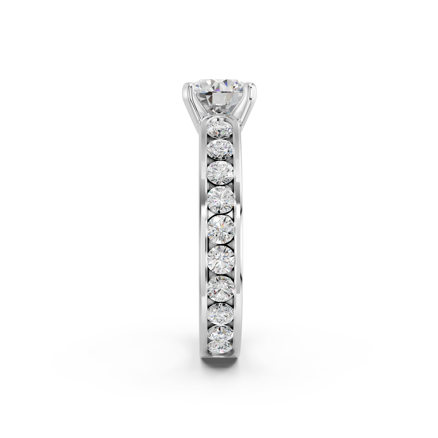 ROUND CHANNEL SET RING