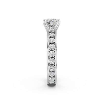 ROUND CHANNEL SET RING