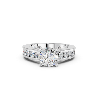 ROUND CHANNEL SET RING