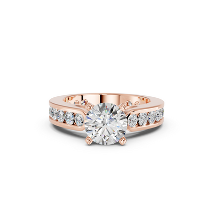 ROUND CHANNEL SET RING