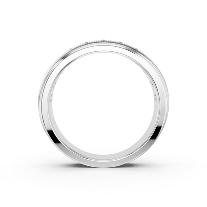 MENS CHANNEL SET DIAMOND BAND