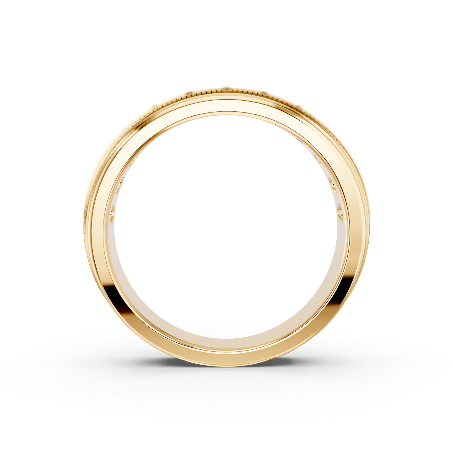 MENS CHANNEL SET DIAMOND BAND