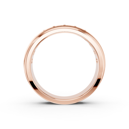 MENS CHANNEL SET DIAMOND BAND