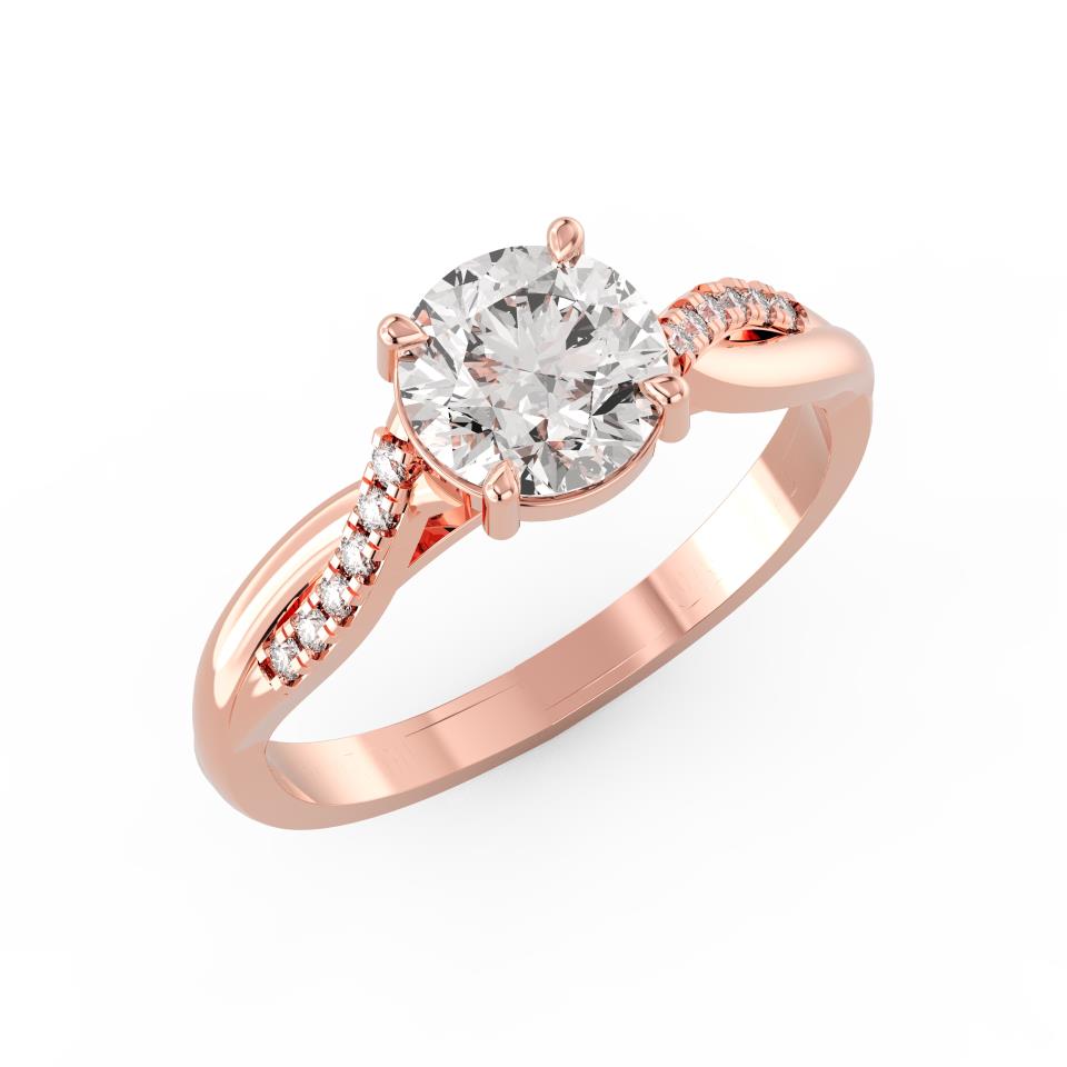 ROUND TWISTED FASHION RING