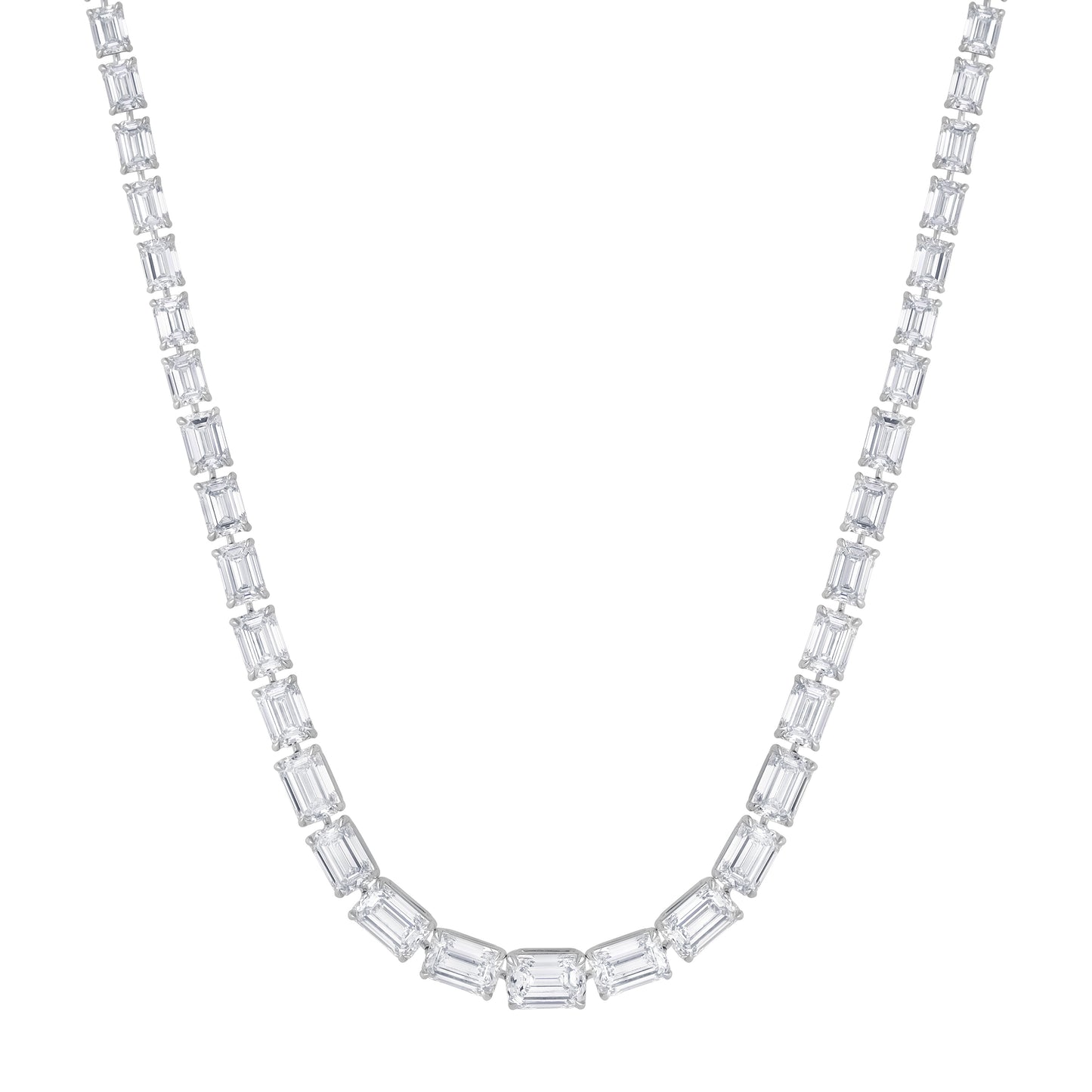 Emerald Cut Riviera Necklace