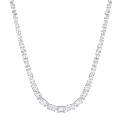 Emerald Cut Riviera Necklace