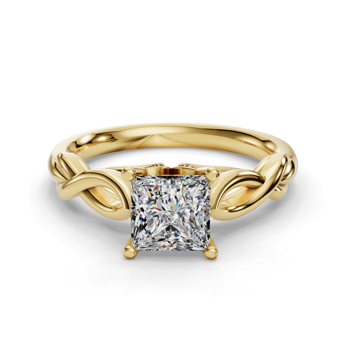 Princess Solitaire Engagement Ring