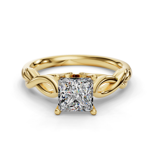Princess Solitaire Engagement Ring