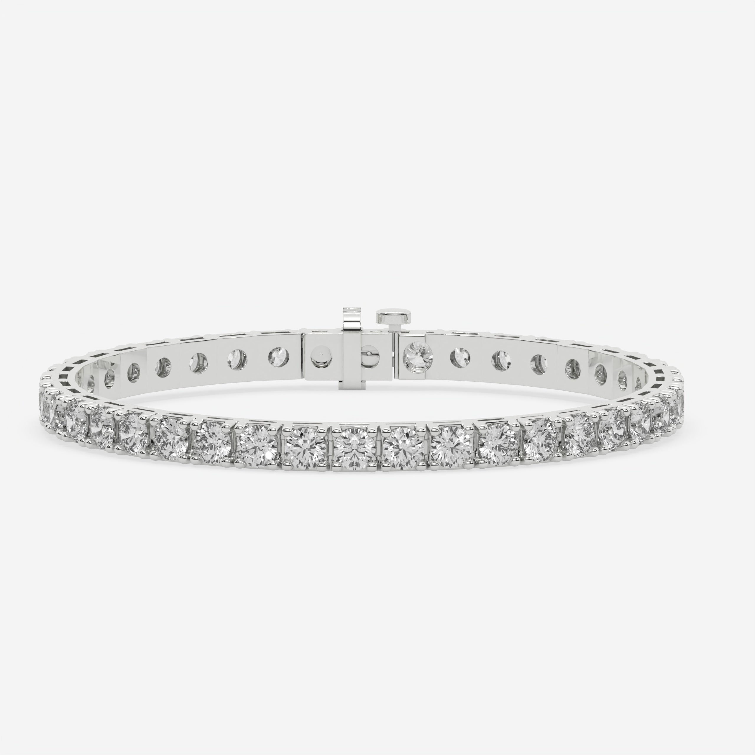 Round / 14K White Gold / D-F VS