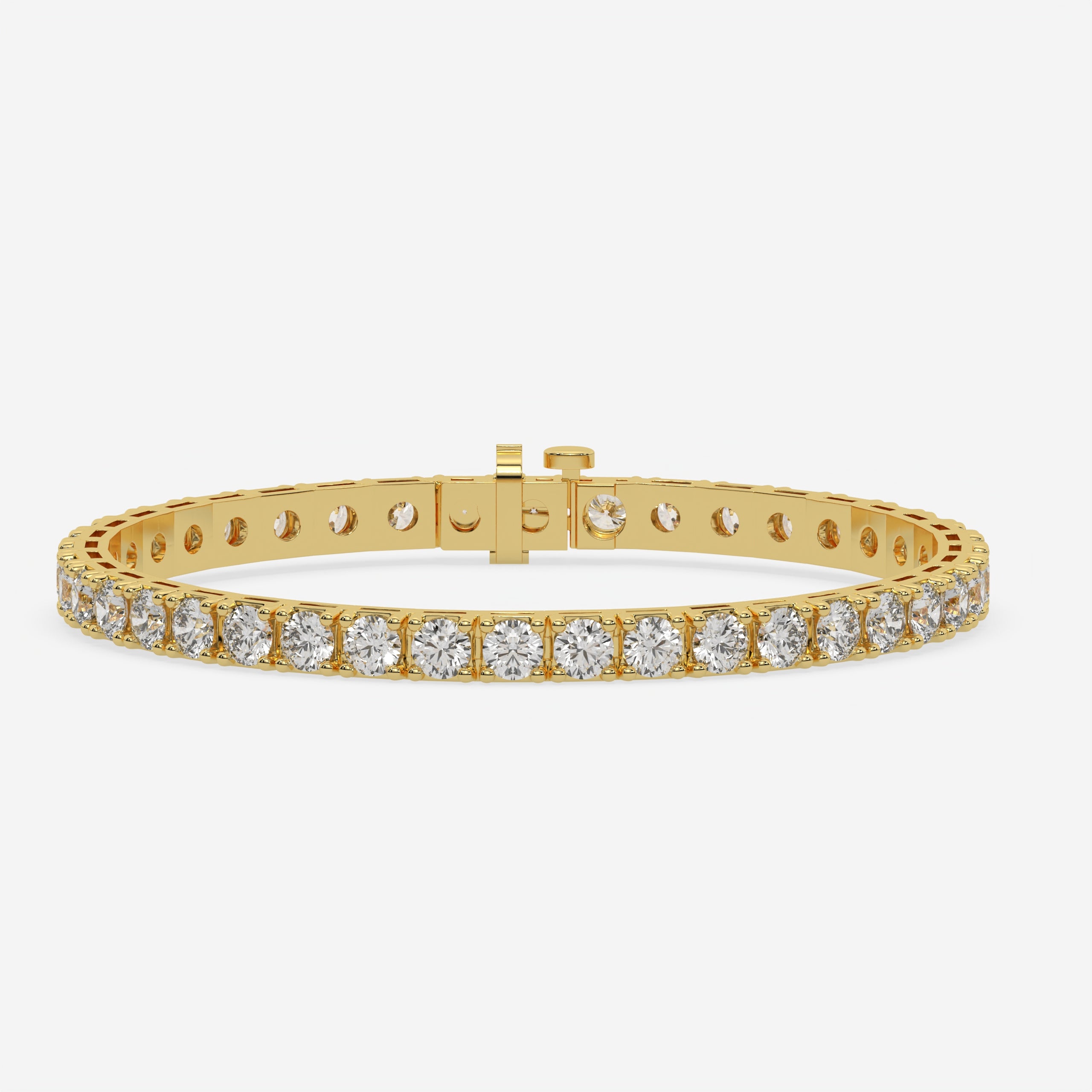 Round / 14K Yellow Gold / D-F VS