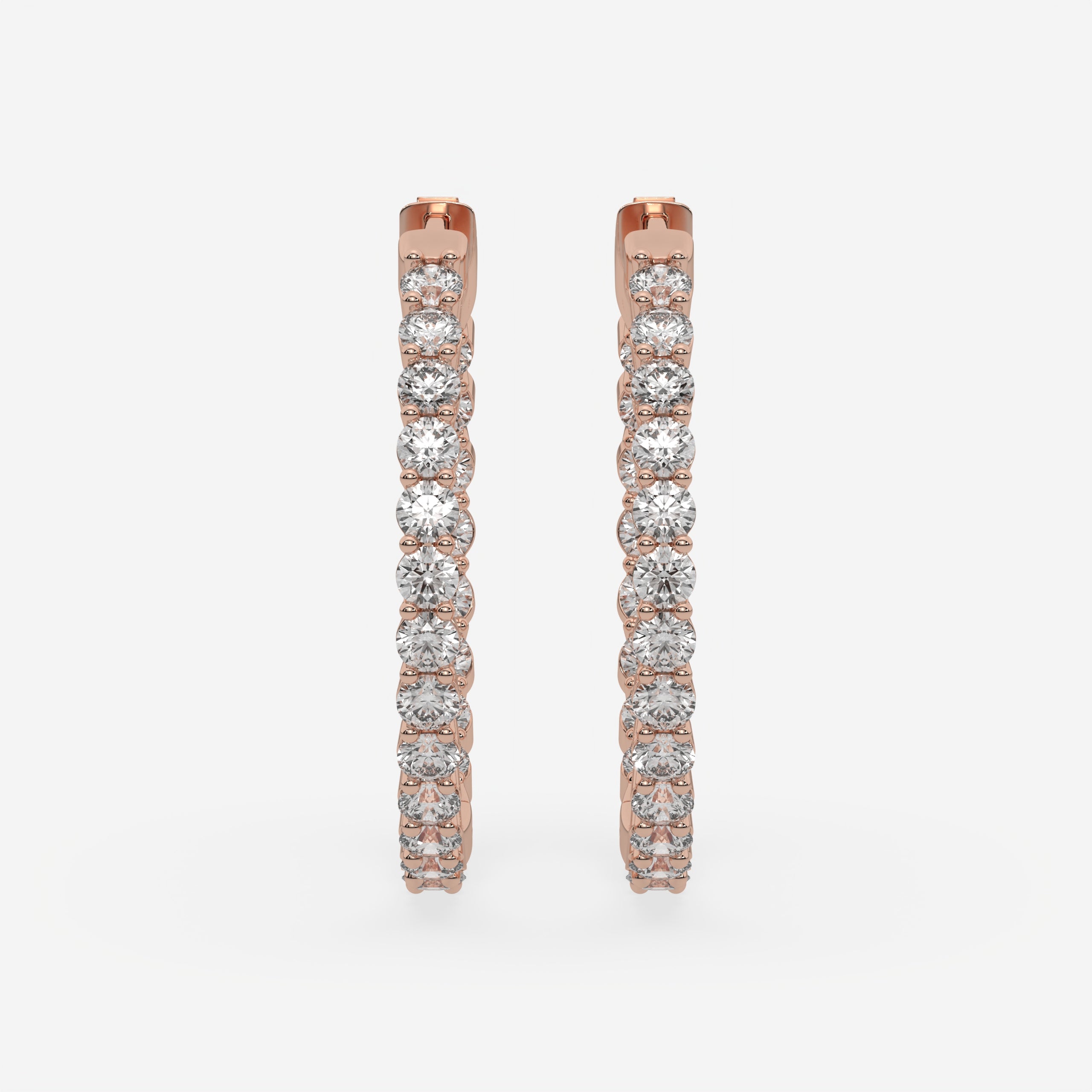 Round / 14K Rose Gold / D-F VS