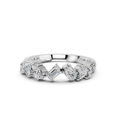 MULTISHAPE WEDDING BAND RING