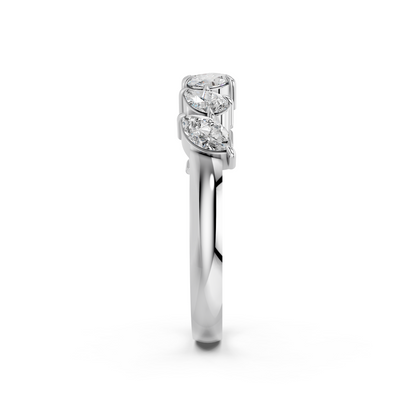 MULTISHAPE WEDDING BAND RING