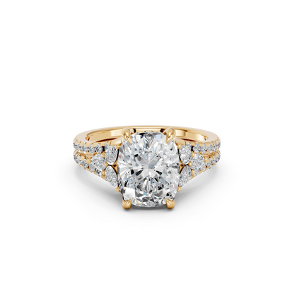 EL.CUSHION HIGH END HIDDEN HALO RING