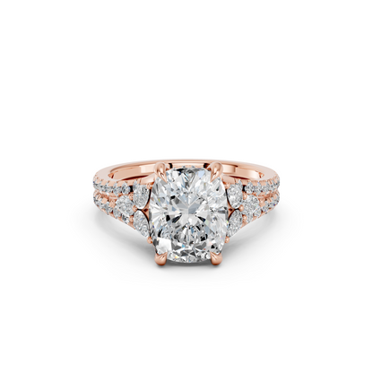 EL.CUSHION HIGH END HIDDEN HALO RING