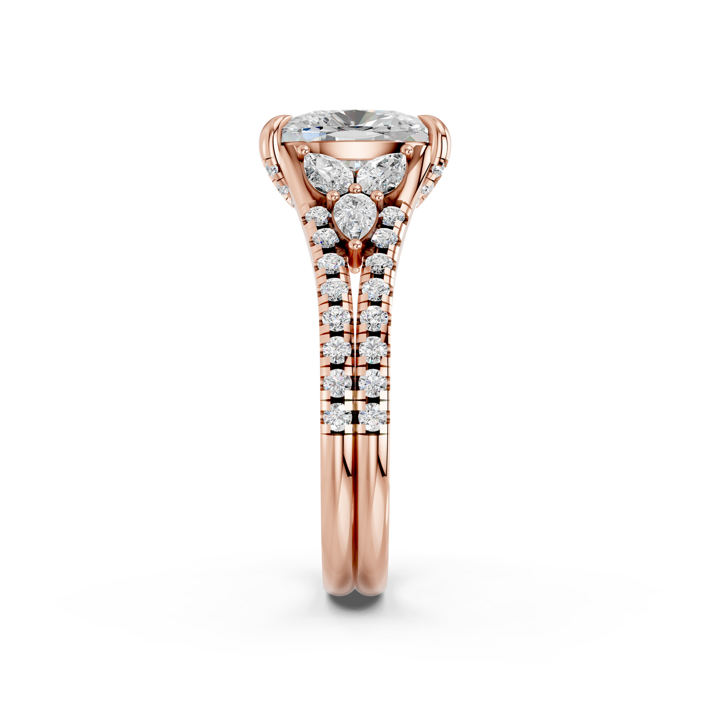 EL.CUSHION HIGH END HIDDEN HALO RING