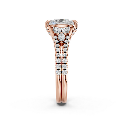 EL.CUSHION HIGH END HIDDEN HALO RING