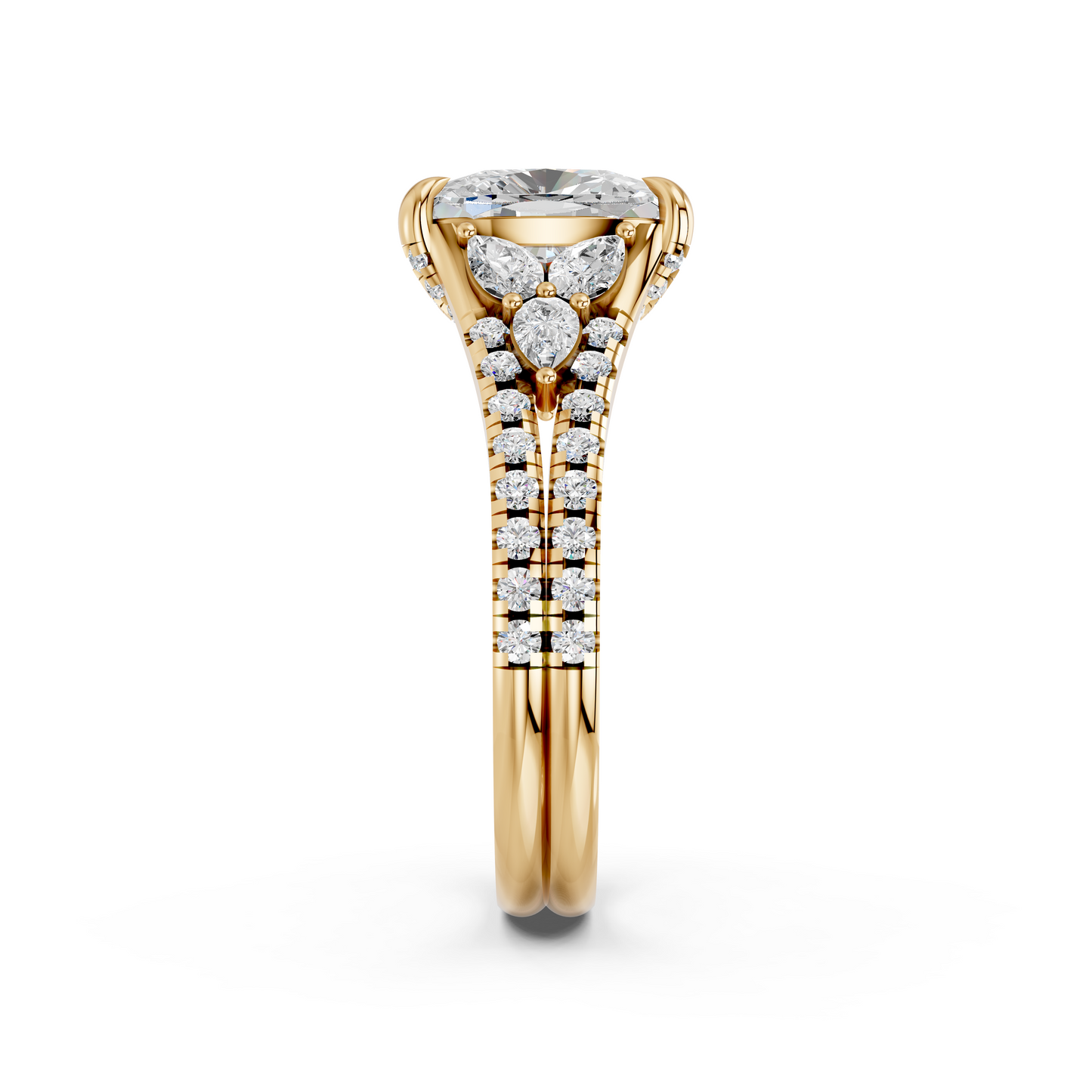 EL.CUSHION HIGH END HIDDEN HALO RING